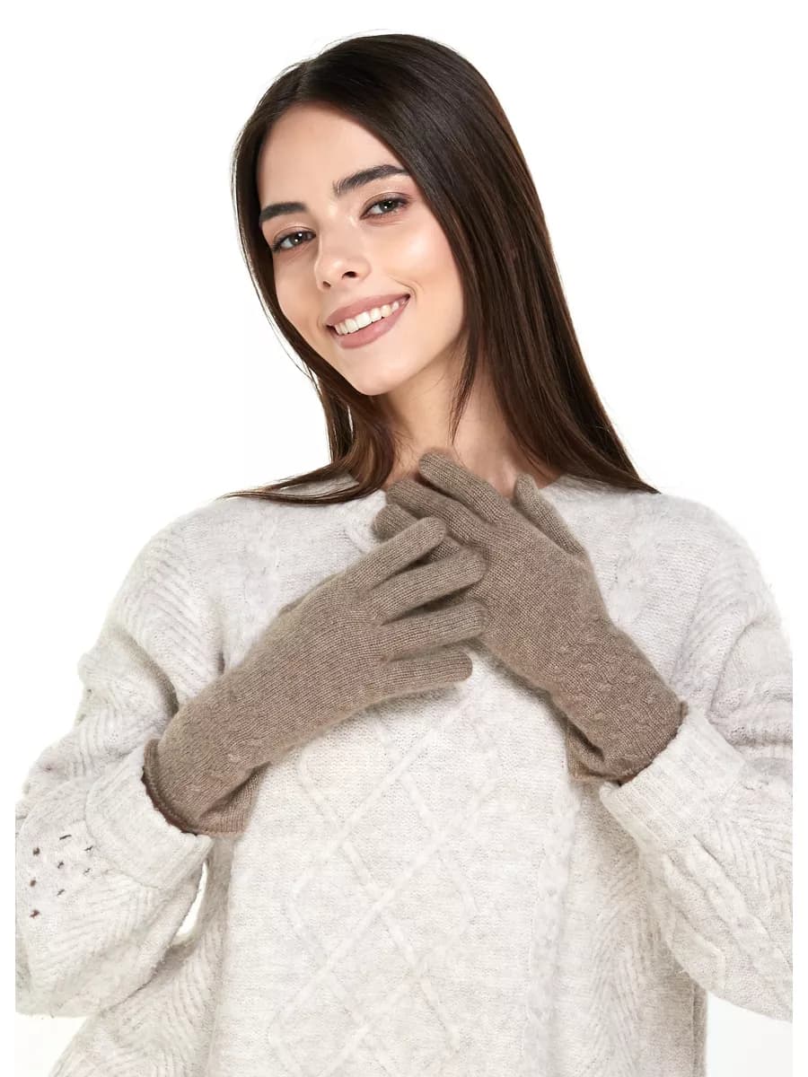Перчатки удлиненнные кашемировые