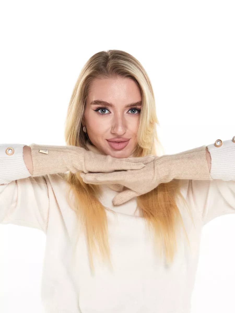 Перчатки удлиненнные кашемировые 100% 5